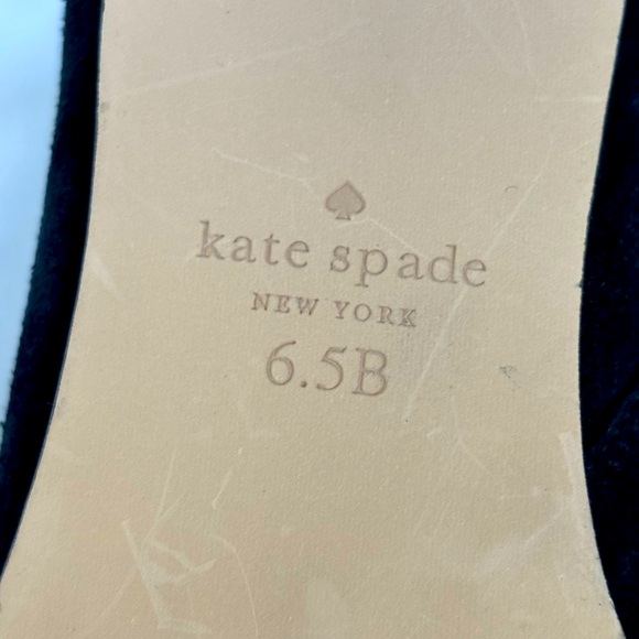 KATE SPADE Blaire Black Suede Leather Heeled Bootie--NEW--6.5 - Picture 15 of 16